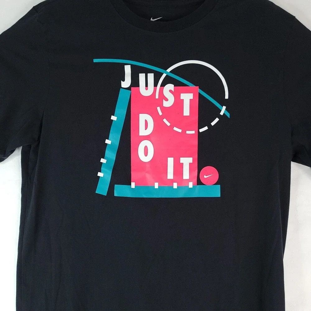 Nike Dri-Fit Black Just Do It‎ Mens Basketball T-Shirt Size Large CD1100-010